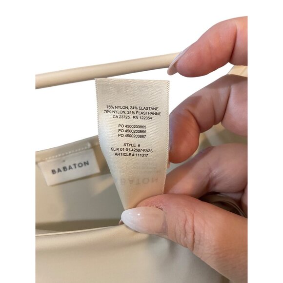 Babaton Aritzia Square Neck Top Cream Size S - Picture 5 of 12